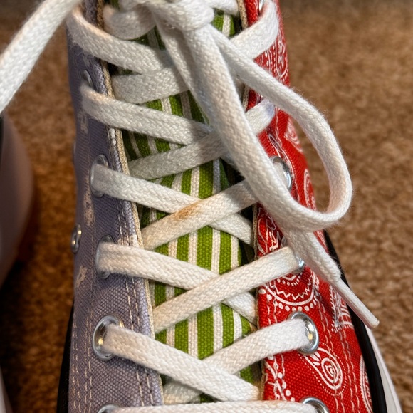 Converse Run Star Hike Platform High 'Floral & Paisley' Women Shoe Size 6.5 - Picture 4 of 15